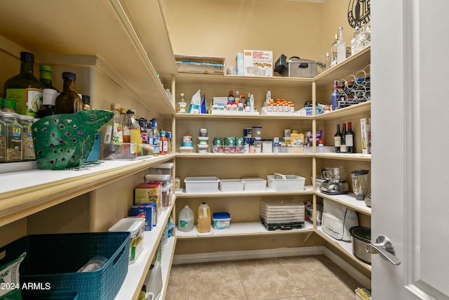 view of pantry