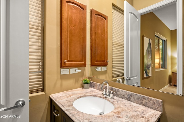 bathroom featuring vanity