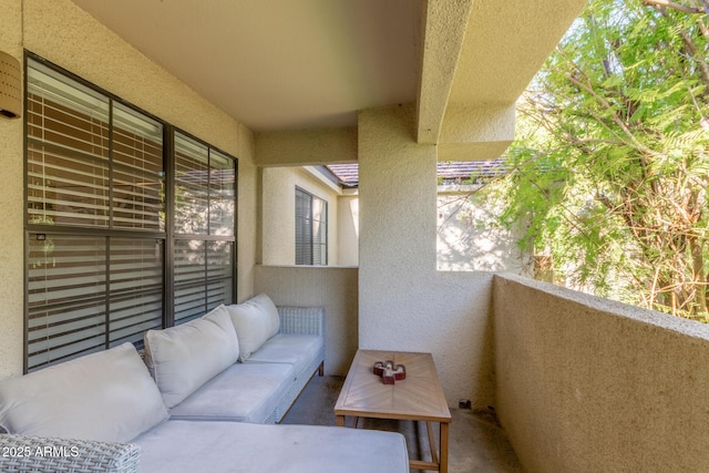 balcony with an outdoor living space