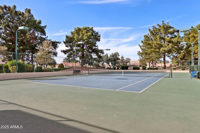 view of tennis court