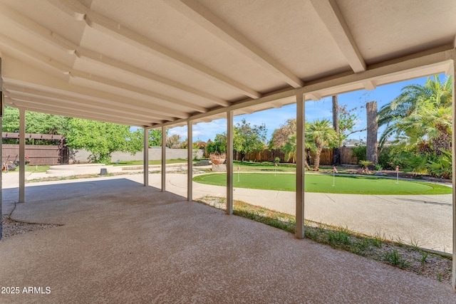 2425 E Harvard St, Phoenix, AZ 85008 - view of patio / terrace with a fenced backyard