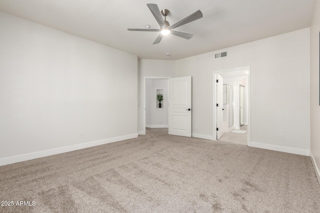 955 E Knox Rd Unit 126, Chandler, AZ 85225 - unfurnished bedroom with carpet floors, ensuite bathroom, and ceiling fan
