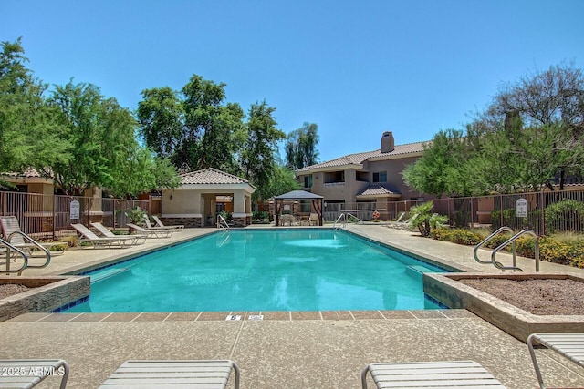 955 E Knox Rd Unit 126, Chandler, AZ 85225 - community pool with a patio area and a gazebo