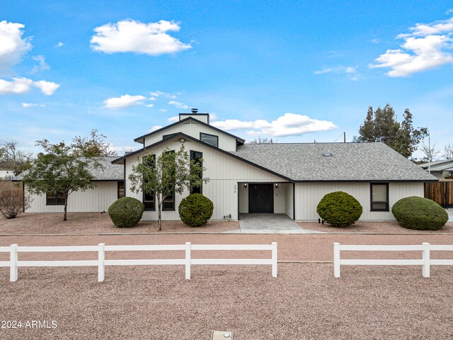 view of front of home