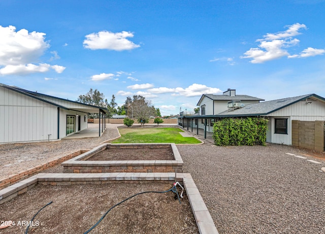 view of yard featuring a patio area