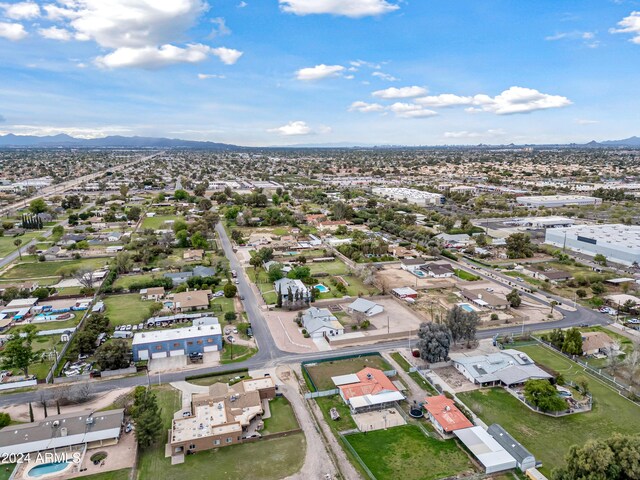 394 E Redfield Rd, Chandler, AZ 85225 - aerial overview of property's location with a mountain backdrop