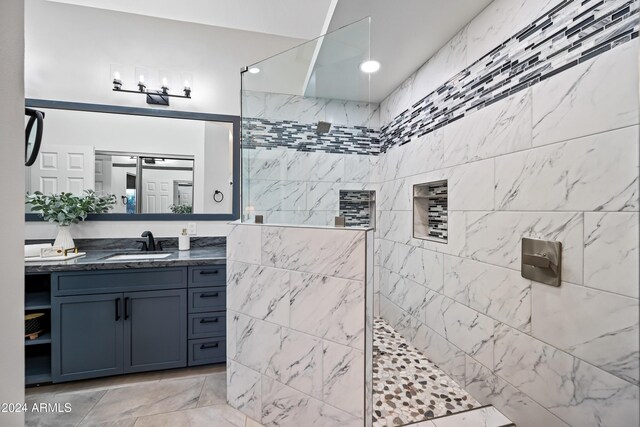 394 E Redfield Rd, Chandler, AZ 85225 - full bath featuring walk in shower, vanity, and recessed lighting