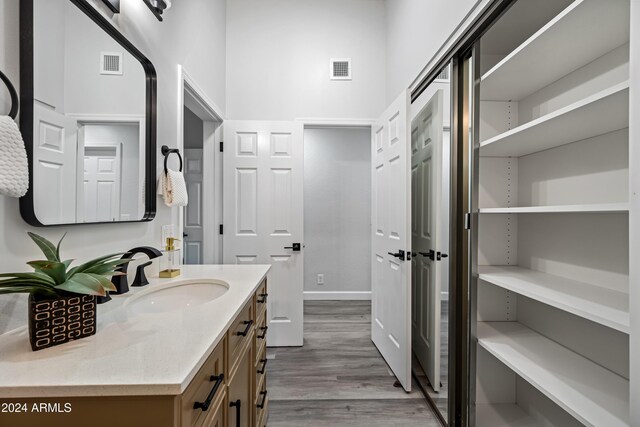 394 E Redfield Rd, Chandler, AZ 85225 - bathroom featuring wood finished floors and vanity