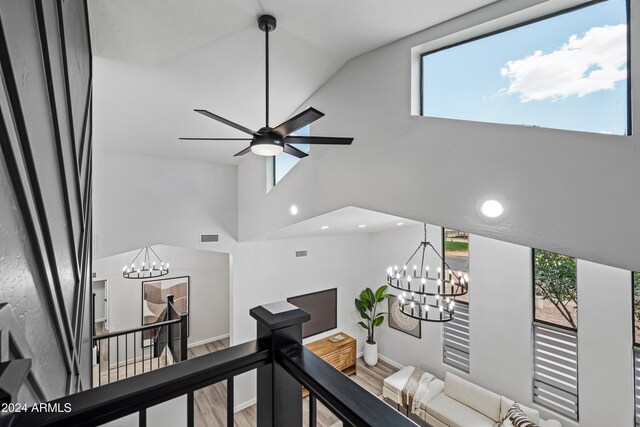 394 E Redfield Rd, Chandler, AZ 85225 - detailed view of a chandelier and a ceiling fan