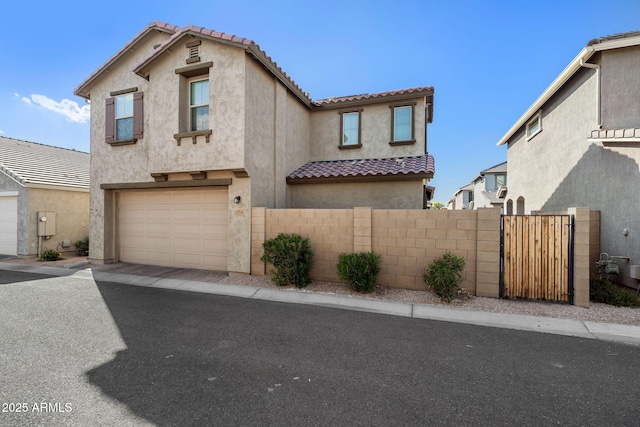 view of front of house featuring a garage