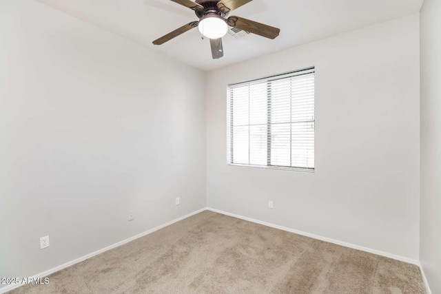 5329 E Harmony Ave, Mesa, AZ 85206 - empty room with carpet flooring, ceiling fan, and baseboards