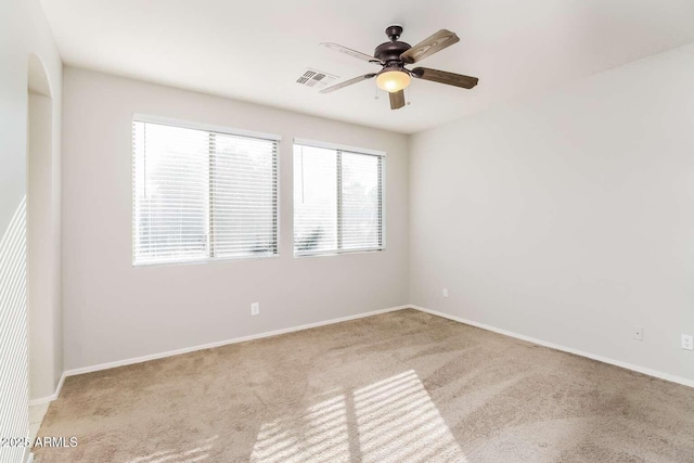 5329 E Harmony Ave, Mesa, AZ 85206 - carpeted empty room with ceiling fan and baseboards