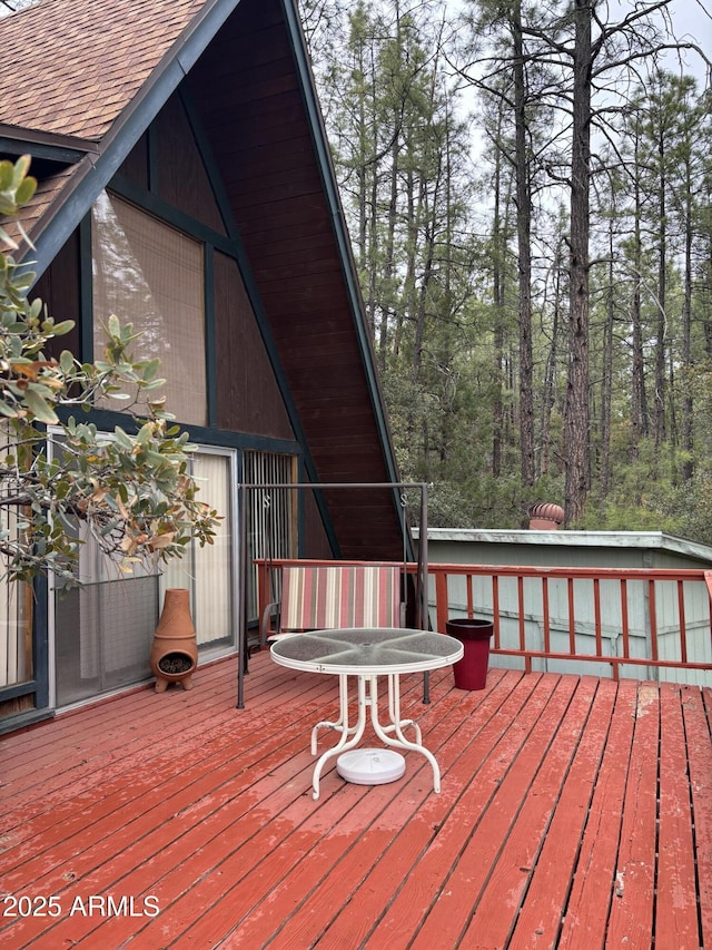 3994 N Mohawk St, Pine, AZ 85544 - view of wooden deck
