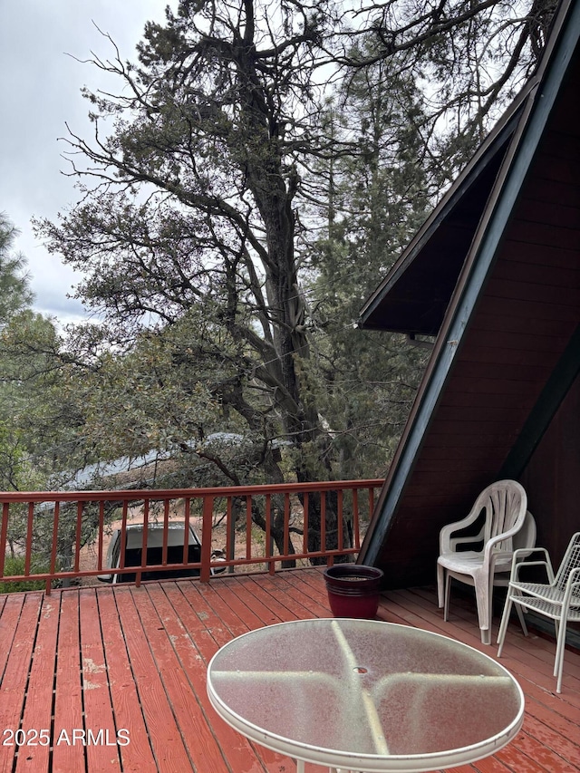 3994 N Mohawk St, Pine, AZ 85544 - view of wooden terrace