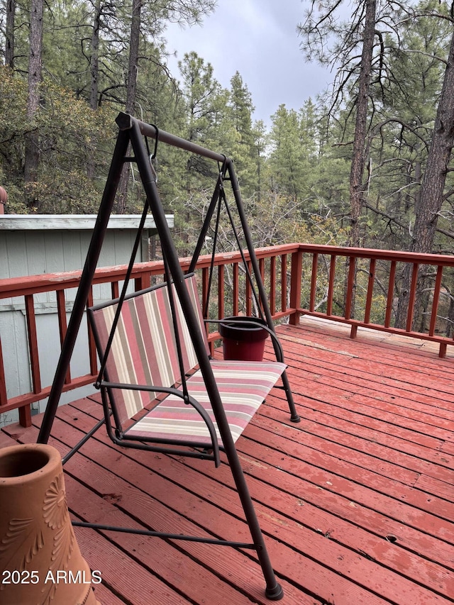 3994 N Mohawk St, Pine, AZ 85544 - view of wooden deck