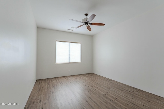 28423 N 139th St, Scottsdale, AZ 85262 - empty room featuring ceiling fan, visible vents, and wood finished floors