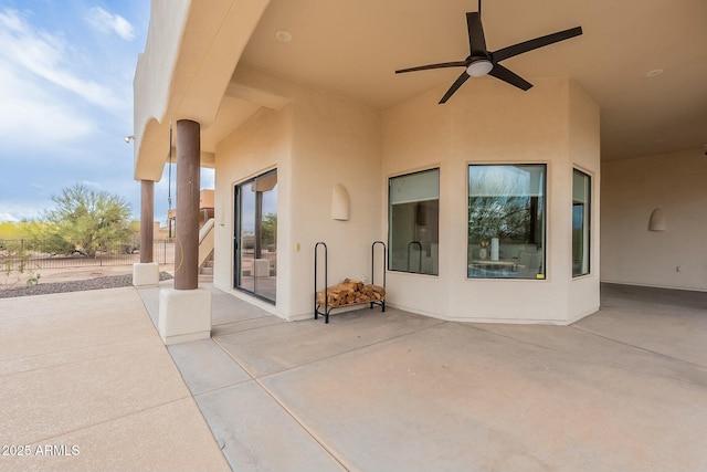 28423 N 139th St, Scottsdale, AZ 85262 - view of patio with a ceiling fan