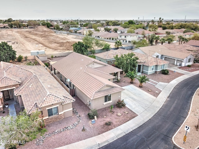 drone / aerial view with a residential view