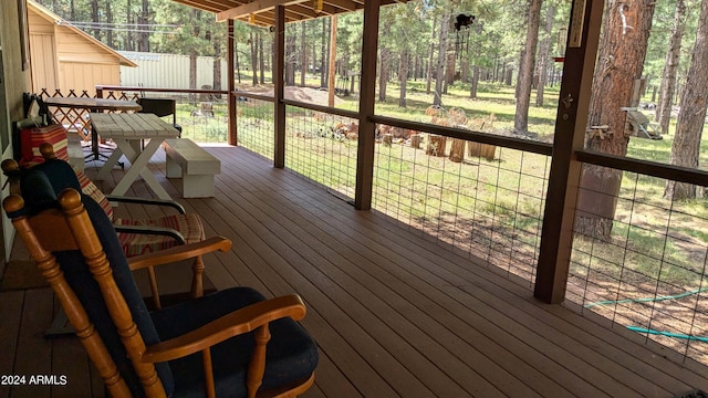 702 Mule Springs Trl, Forest Lakes, AZ 85931 - view of deck