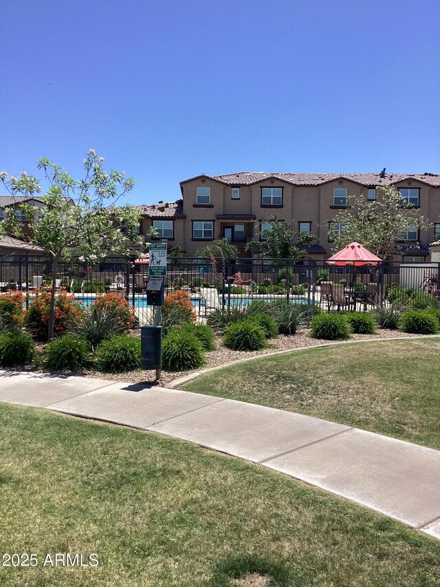 1255 N Arizona Ave Unit 1216, Chandler, AZ 85225 - view of property's community featuring a residential view and a swimming pool