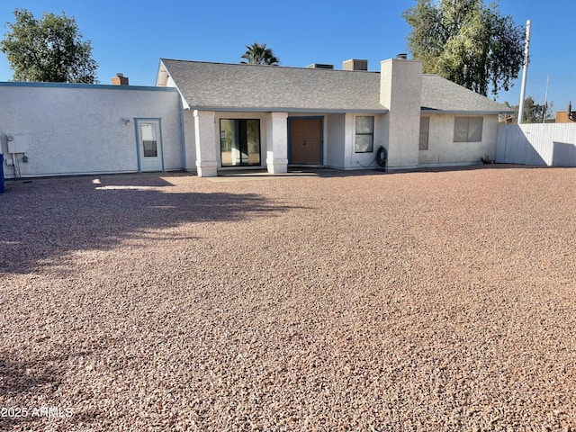 view of back of property