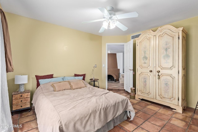 9012 S 47th Pl, Phoenix, AZ 85044 - bedroom with a ceiling fan and visible vents