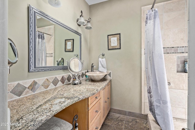 9012 S 47th Pl, Phoenix, AZ 85044 - bathroom featuring vanity and curtained shower