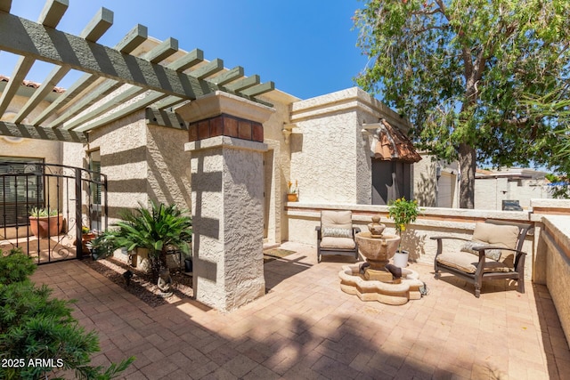 9012 S 47th Pl, Phoenix, AZ 85044 - view of patio featuring a pergola