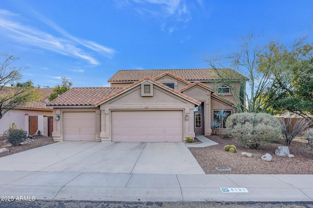 view of front of home featuring a garage