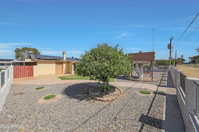 exterior space featuring fence