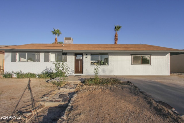 view of ranch-style home