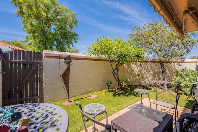 2413 E Rancho Dr, Phoenix, AZ 85016 - view of yard with a gate and a patio area