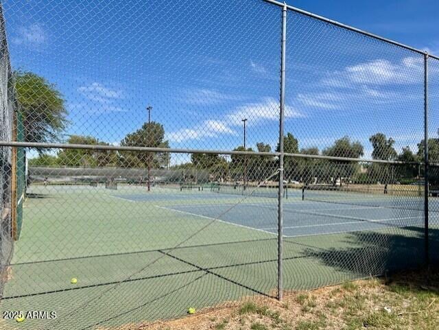 view of tennis court