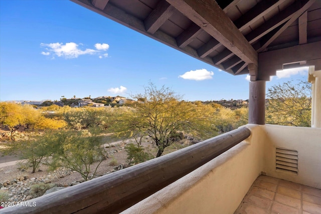 view of balcony