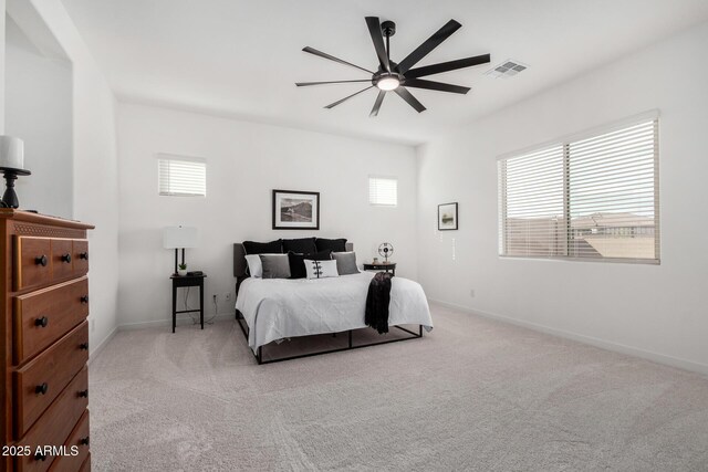 3089 N 200th Ave, Buckeye, AZ 85396 - bedroom with carpet flooring, baseboards, and a ceiling fan