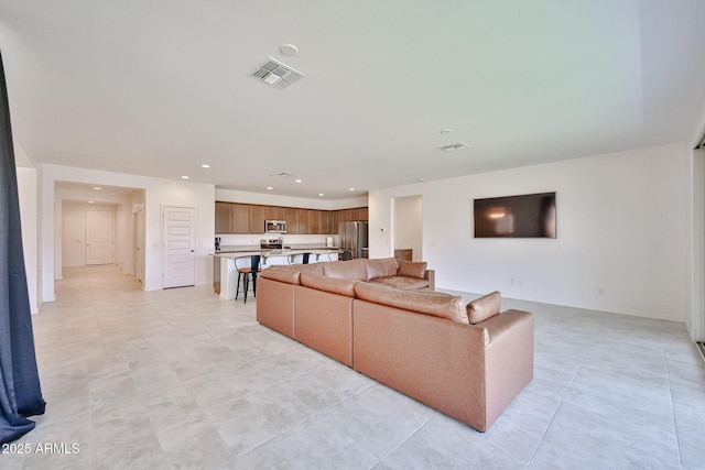 17819 W Georgia Ave, Litchfield Park, AZ 85340 - living area featuring recessed lighting and light tile patterned floors