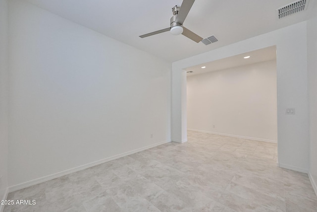 17819 W Georgia Ave, Litchfield Park, AZ 85340 - unfurnished room with ceiling fan and recessed lighting