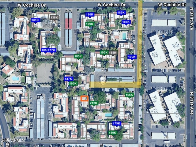3119 W Cochise Dr Unit 111, Phoenix, AZ 85051 - aerial view of property's location