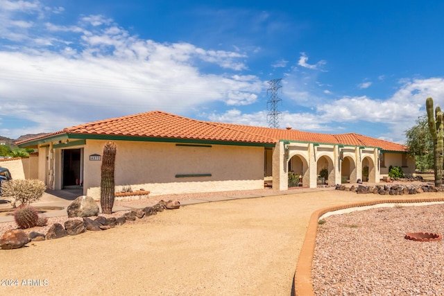 view of mediterranean / spanish house