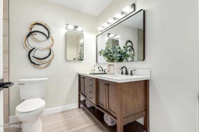 3050 E Cholla St E, Phoenix, AZ 85028 - bathroom with wood finished floors and double vanity