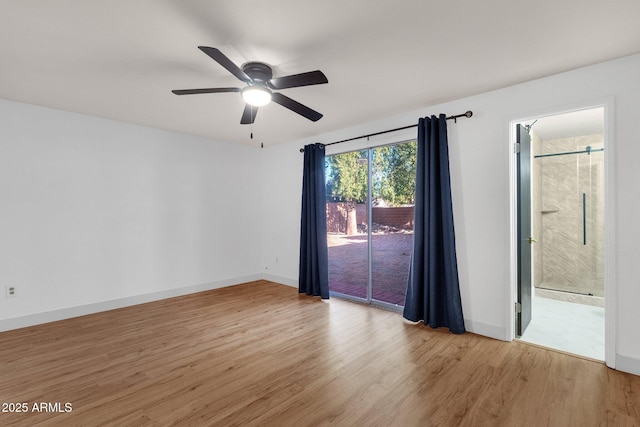 14215 N 36th Way, Phoenix, AZ 85032 - spare room featuring light wood-style floors, ceiling fan, and baseboards