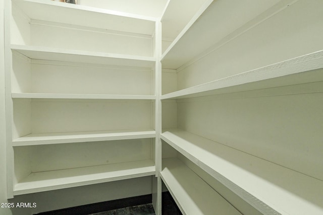 view of storage area