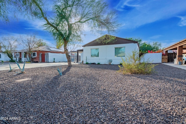 view of ranch-style house