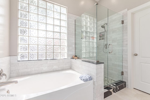 557 S Lemon Ct, Gilbert, AZ 85296 - bathroom with a bath and a shower stall