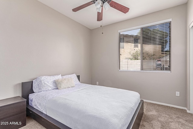 557 S Lemon Ct, Gilbert, AZ 85296 - bedroom featuring carpet flooring and a ceiling fan