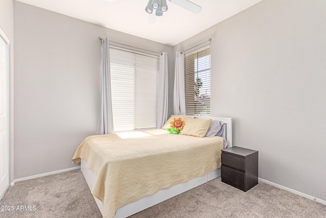 557 S Lemon Ct, Gilbert, AZ 85296 - bedroom with carpet and a ceiling fan
