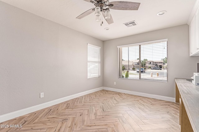 557 S Lemon Ct, Gilbert, AZ 85296 - empty room featuring ceiling fan and recessed lighting