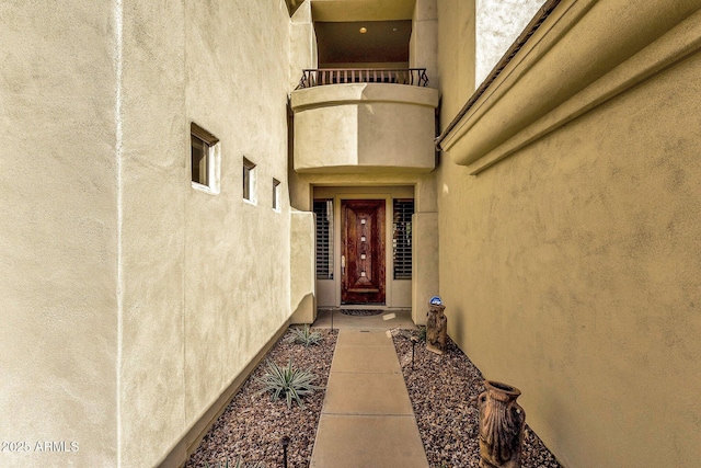 13827 N Mesquite Ln, Fountain Hills, AZ 85268 - view of exterior entry with stucco siding