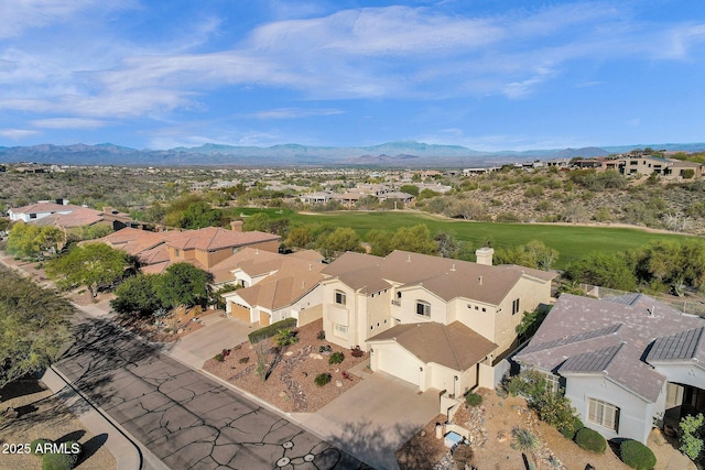 13827 N Mesquite Ln, Fountain Hills, AZ 85268 - aerial view with a mountain view and a residential view
