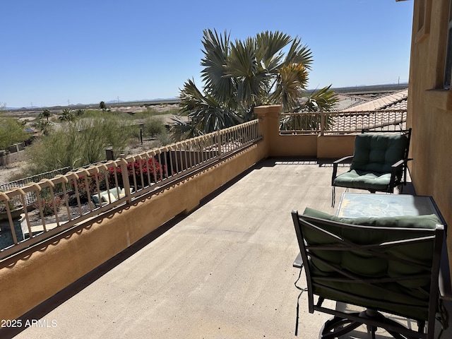 view of balcony